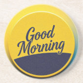 "Gute Morgenküste Getränkeuntersetzer (Vorne)