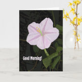 Gute Morgenmitte Card Lavendel Morning Glory Karte (Gelbe Blume)