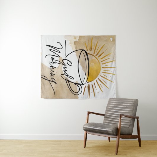 Gute Morgenpost Wandteppich (Beispiel (Horizontal))