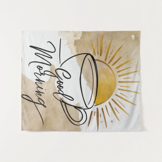 Gute Morgenpost Wandteppich (Vorderseite (Horizontal))