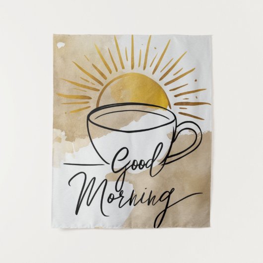 Gute Morgenpost Wandteppich (Vorderseite)