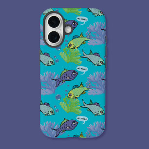 Gute Morgenröte beim Schwimmen von Fischkorallenri iPhone 16 Hülle