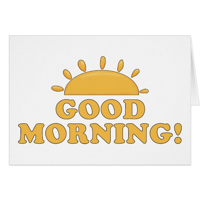 Gute Morgensonne (Vorderseite (Horizontal))