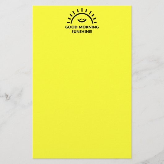 Gute Morgensonne Briefpapier (Vorderseite)