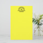Gute Morgensonne Briefpapier (Stehend Vorderseite)