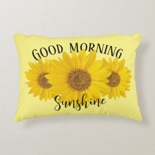 Gute Morgensonne Gelbe Sonnenblume Dekokissen