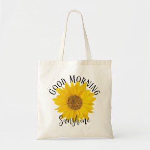 Gute Morgensonne Gelbe Sonnenblume Tragetasche