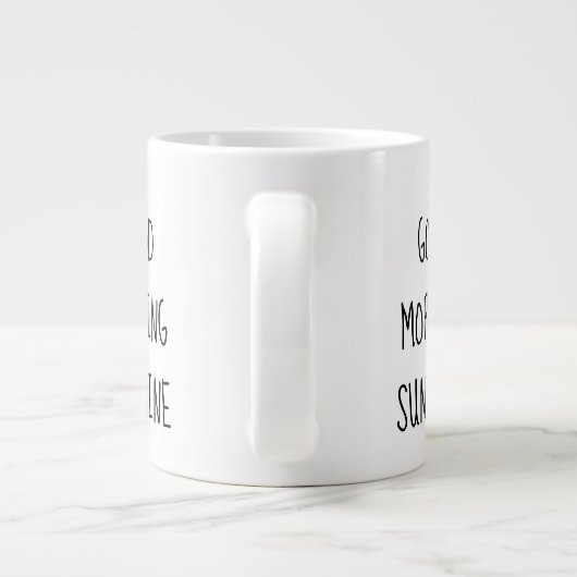 Gute Morgensonne Jumbo-Tasse (Rückseite)