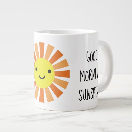 Gute Morgensonne Jumbo-Tasse (Vorderseite Rechts)