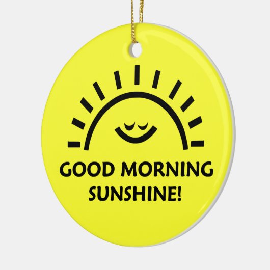 Gute Morgensonne Keramikornament (Links)