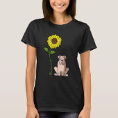 Gute Morgensonne Liebe mein englischer Bulldog Hun T-Shirt (Vorderseite)