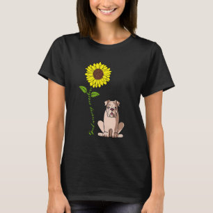 Gute Morgensonne Liebe mein englischer Bulldog Hun T-Shirt