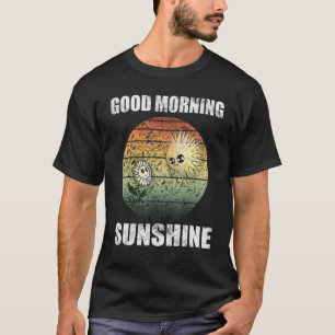 Gute Morgensonne mit Niedlicher Blume und Sonnensc T-Shirt