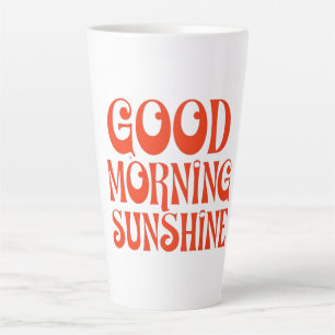 Gute Morgensonne Retrodekor drucken Milchtasse
