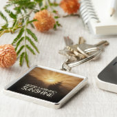 Gute Morgensonne Schlüsselanhänger (Seite)