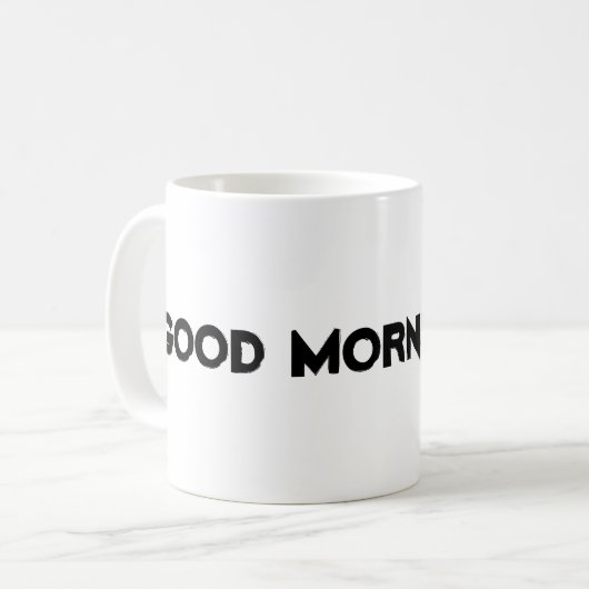 Gute Morgensonne Tasse (Vorderseite Links)