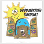 Gute Morgensonnenaufkleber Aufkleber (Blatt)