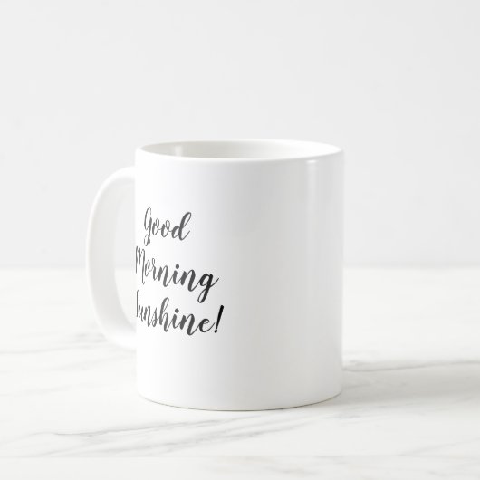 Gute Morgensonnencoffee-Tasse Kaffeetasse (Vorderseite Links)