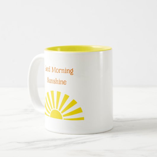 Gute Morgensonnenschirme Tasse (Vorderseite Links)