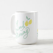 Gute Morgenstunden Lemons Tasse (Vorderseite Links)