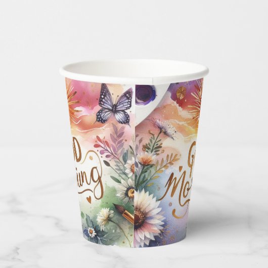 gute Morgenwasserfarbe Pappbecher (Rechts)