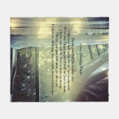 Gute Morgenwelt Fleecedecke (Vorderseite (Horizontal))