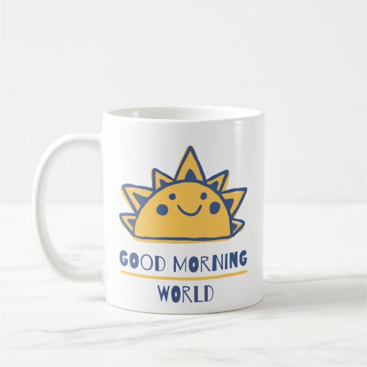 Gute Morgenwelt Kaffeetasse (Links)