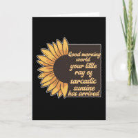 Gute Morgenwelt - sarkastisch