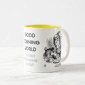 Gute Morgenwelt Zweifarbige Tasse (VorderseiteRechts)