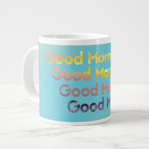 Gute Morgenzeit Vier-Sonnenaufgang Text Jumbo Jumbo-Tasse