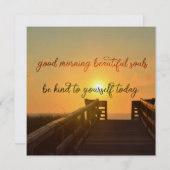 GUTE MORNING 5.25 x 5.25 Karte (Vorne/Hinten)