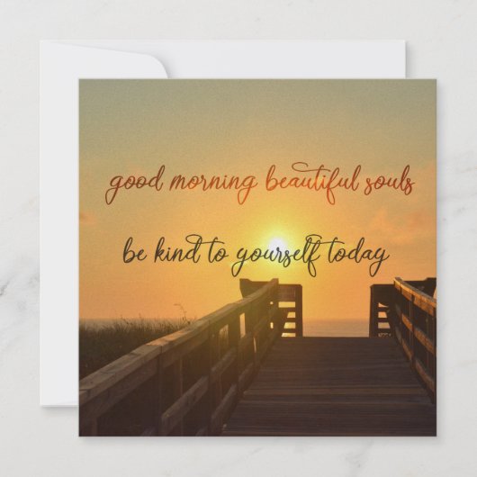 GUTE MORNING 5.25 x 5.25 Karte (Vorderseite)