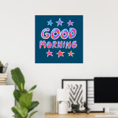GUTE MORNING Cool- & Fun-Stars Poster (Heimbüro)