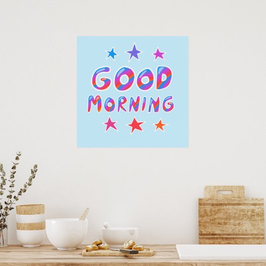 GUTE MORNING Cool- & Fun-Stars Poster (Küche)