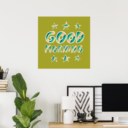 GUTE MORNING Cool- & Fun-Stars Poster (Heimbüro)