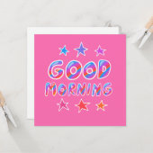 GUTE MORNING Coole Streifen CUSTOM-Karte Karte (Vorderseite/Rückseite Beispiel)