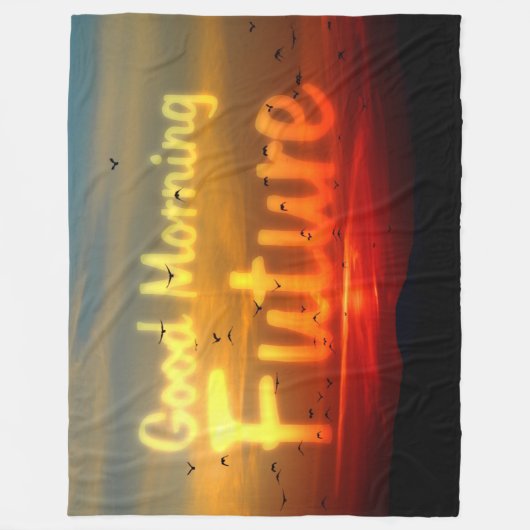 GUTE MORNING KÜNFTIG FLEECEDECKE (Vorderseite)