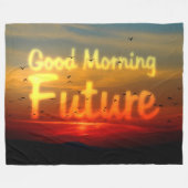 GUTE MORNING KÜNFTIG FLEECEDECKE (Vorderseite (Horizontal))