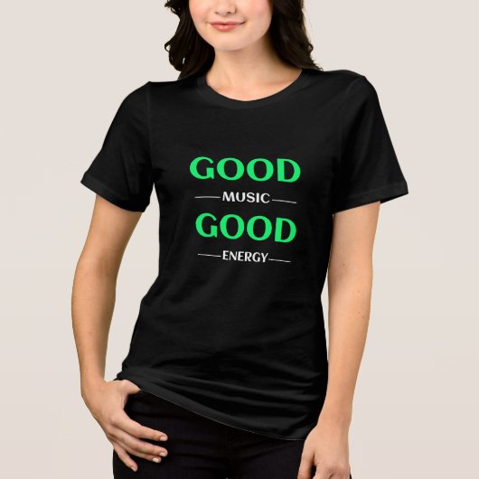 Gute Musik. Gute Energie. Tri-Blend Shirt (Vorderseite)