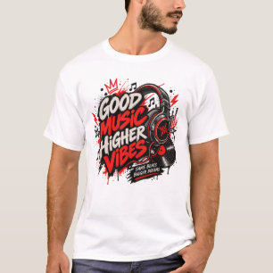 Gute Musik Höhere Vibes T-Shirt Musikliebhaber S