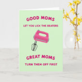 Gute Mütter Backkarte Karte (Gelbe Blume)