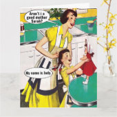 Gute Mutter-Retro-Karte Karte (Gelbe Blume)