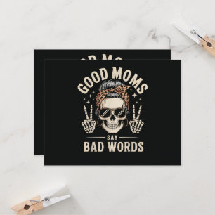 Gute Mütter sagen schlechte Wörter lustig Einladung