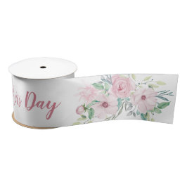 Gute Mütter Tag Skript Pink Peony Floral Sprays Satinband