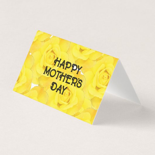 Gute Muttertagsbotschaft Gelbe Blüte (Vorderseite)