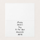 Gute Muttertagsbotschaft Gelbe Blüte (Innenseite Aufgefaltet)