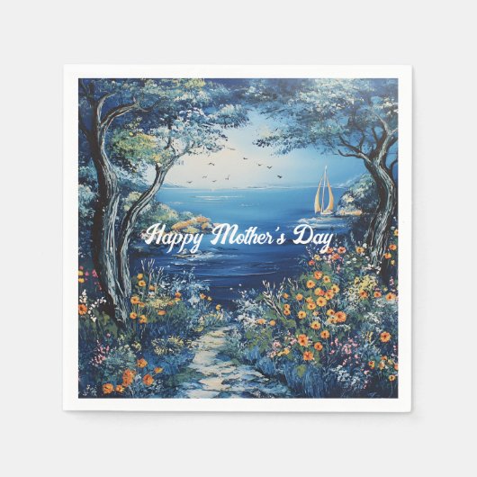 Gute Muttertagsszene Serviette (Vorderseite)