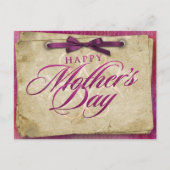 Gute Muttertagwünsche Postkarte (Vorderseite)