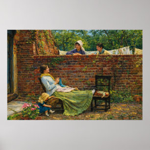 Gute Nachbarn von John William Waterhouse Poster