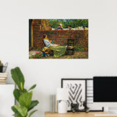 Gute Nachbarn von John William Waterhouse Poster (Heimbüro)